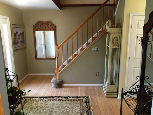 Foyer With Hardwood