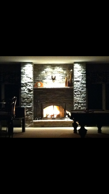 Lower Level Family Room With Gas Fireplace