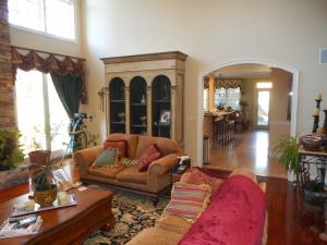 Great Room With African Hardwood Flooring