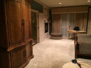 See Through Gas Fireplace To Master Bath