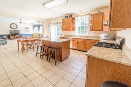 Open Kitchen With Granite Counters
