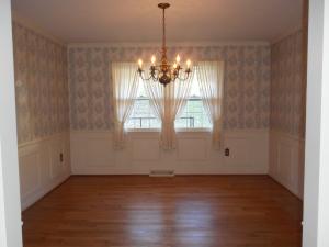 Formal Dining Room With Wood Moulding