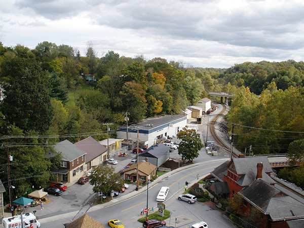 Downtown Sykesville Aerial View