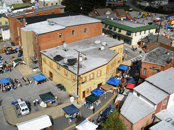 Sykesville Fall Fest Aerial View